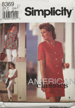 Load image into Gallery viewer, 1993 Vintage Sewing Pattern: Simplicity 8369