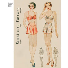 Load image into Gallery viewer, 1930's Reproduction Sewing Pattern: Simplicity 8510