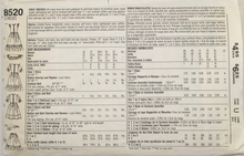 Load image into Gallery viewer, 1988 Vintage Sewing Pattern: Simplicity 8520