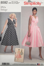 Load image into Gallery viewer, 1950’s Reproduction Sewing Pattern: Simplicity 8592