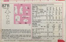 Load image into Gallery viewer, 1970 Vintage Sewing Pattern: Simplicity 8711