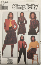 Load image into Gallery viewer, 1988 Vintage Sewing Pattern: Simplicity 8798