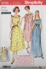 Load image into Gallery viewer, 1950’s Reproduction Sewing Pattern: Simplicity 8799