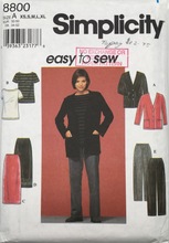 Load image into Gallery viewer, 1990’s Vintage Sewing Pattern: Simplicity 8800