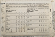 Load image into Gallery viewer, 1988 Vintage Sewing Pattern: Simplicity 8869