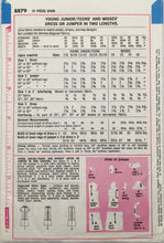 Load image into Gallery viewer, 1970 Vintage Sewing Pattern: Simplicity 8879