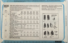 Load image into Gallery viewer, 1979 Vintage Sewing Pattern: Simplicity 8930