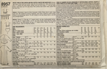 Load image into Gallery viewer, 1989 Vintage Sewing Pattern: Simplicity 8957