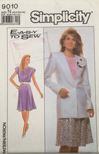 Load image into Gallery viewer, 1989 Vintage Sewing Pattern: Simplicity 9010