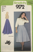Load image into Gallery viewer, 1980 Vintage Sewing Pattern: Simplicity 9172