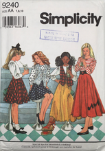 Load image into Gallery viewer, 1994 Vintage Sewing Pattern: Simplicity 9240