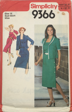 Load image into Gallery viewer, 1980  Vintage Sewing Pattern: Simplicity 9366