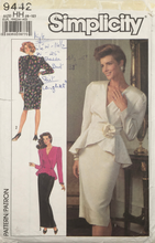 Load image into Gallery viewer, 1989  Vintage Sewing Pattern: Simplicity 9442