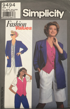 Load image into Gallery viewer, 1989  Vintage Sewing Pattern: Simplicity 9494
