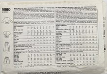 Load image into Gallery viewer, 1989  Vintage Sewing Pattern: Simplicity 9560