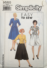Load image into Gallery viewer, 1989  Vintage Sewing Pattern: Simplicity 9560