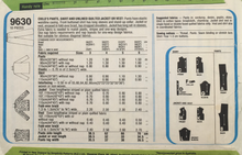 Load image into Gallery viewer, 1980  Vintage Sewing Pattern: Simplicity 9630