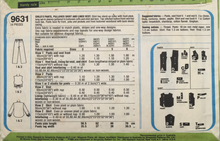Load image into Gallery viewer, 1980 Vintage Sewing Pattern: Simplicity 9631