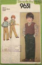 Load image into Gallery viewer, 1980 Vintage Sewing Pattern: Simplicity 9631