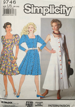 Load image into Gallery viewer, 1990 Vintage Sewing Pattern: Simplicity 9746