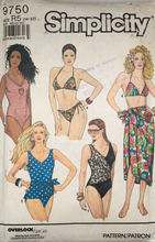 Load image into Gallery viewer, 1990 Vintage Sewing Pattern: Simplicity 9750