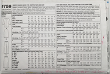 Load image into Gallery viewer, 2001 Sewing Pattern: Simplicity 9759