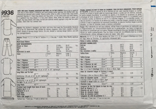 Load image into Gallery viewer, 1990 Vintage Sewing Pattern: Simplicity 9936