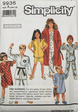Load image into Gallery viewer, 1990 Vintage Sewing Pattern: Simplicity 9936