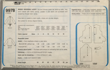 Load image into Gallery viewer, 1981 Vintage Sewing Pattern: Simplicity 9978