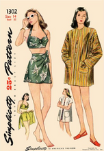 Load image into Gallery viewer, 1940's Reproduction Sewing Pattern: Simplicity S8932
