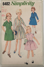 Load image into Gallery viewer, 1966 Vintage Sewing Pattern: Simplicity  6482