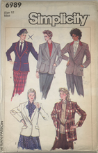 Load image into Gallery viewer, 1985 Vintage Sewing Pattern: Simplicity 6989