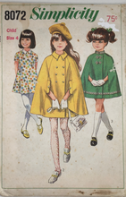 Load image into Gallery viewer, 1969 Vintage Sewing Pattern: Simplicity 8072