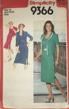 Load image into Gallery viewer, 1980  Vintage Sewing Pattern: Simplicity 9366