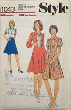 Load image into Gallery viewer, 1970’s Vintage Sewing Pattern: Style 1043