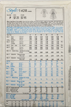 Load image into Gallery viewer, 1980’s Vintage Sewing Pattern: Style 1428