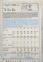 Load image into Gallery viewer, 1980’s Vintage Sewing Pattern: Style 1496