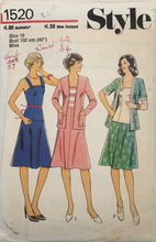 Load image into Gallery viewer, 1976 Vintage Sewing Pattern: Style 1520