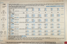 Load image into Gallery viewer, 1980 Vintage Sewing Pattern: Style 1760