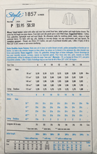 Load image into Gallery viewer, 1990’s Vintage Sewing Pattern: Style 1857