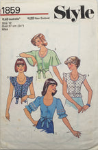 Load image into Gallery viewer, 1977 Vintage Sewing Pattern: Style 1859