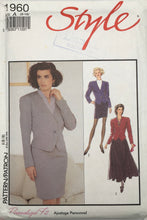 Load image into Gallery viewer, 1991 Vintage Sewing Pattern: Style 1960