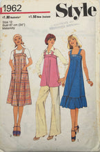 Load image into Gallery viewer, 1977 Vintage Sewing Pattern: Style 1962