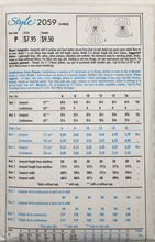 Load image into Gallery viewer, 1990’s Vintage Sewing Pattern: Style 2059