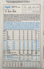 Load image into Gallery viewer, 1991 Vintage Sewing Pattern: Style 2074