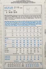 Load image into Gallery viewer, 1991 Vintage Sewing Pattern: Style  2118
