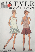Load image into Gallery viewer, 1991 Vintage Sewing Pattern: Style  2118