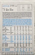 Load image into Gallery viewer, 1991 Vintage Sewing Pattern: Style 2190