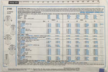 Load image into Gallery viewer, 1984 Vintage Sewing Pattern: Style  2193