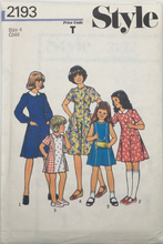 Load image into Gallery viewer, 1984 Vintage Sewing Pattern: Style  2193
